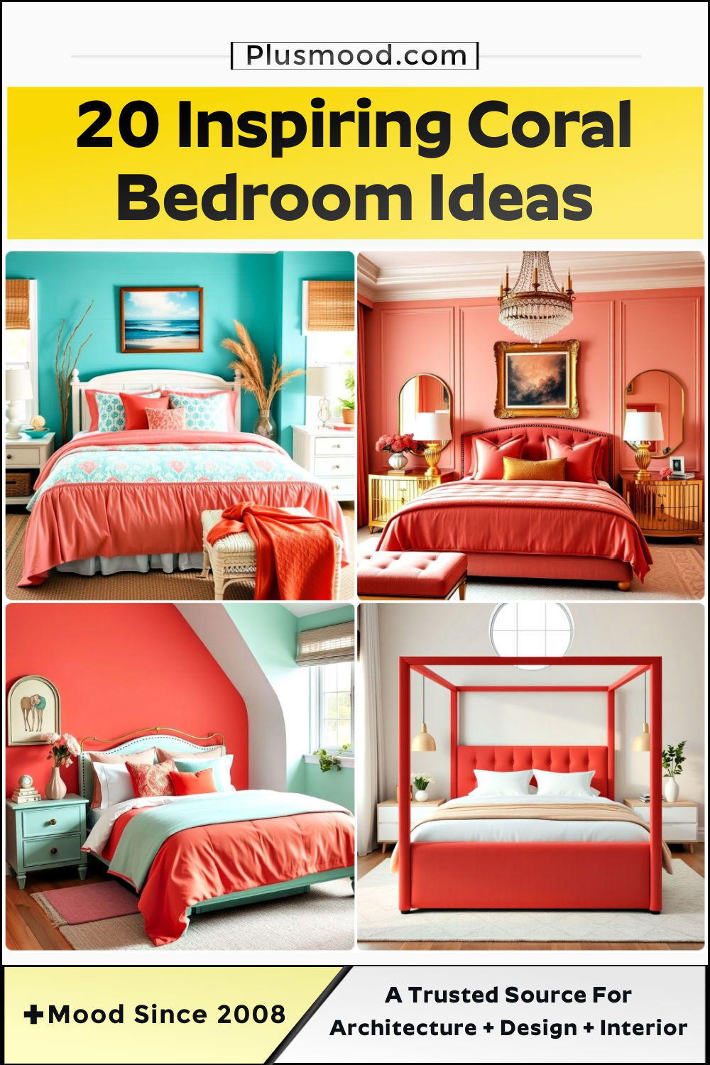 coral bedroom ideas and inspiration