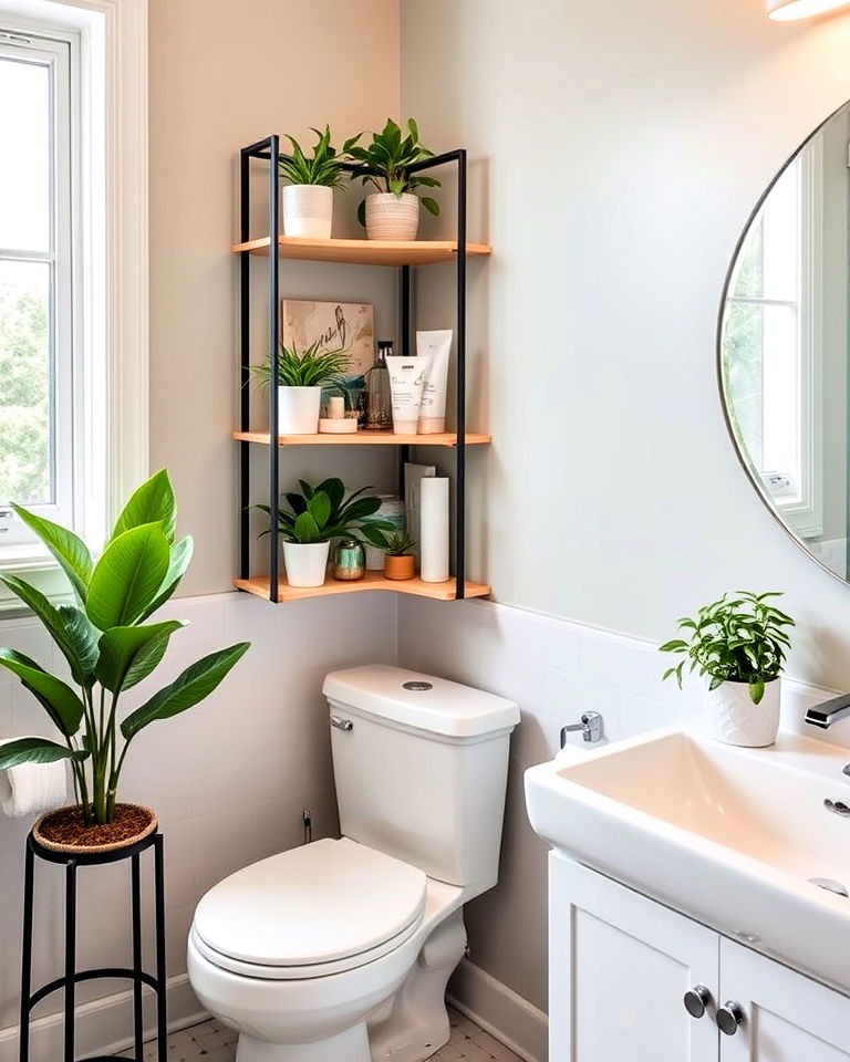 corner shelving units for awkward spaces