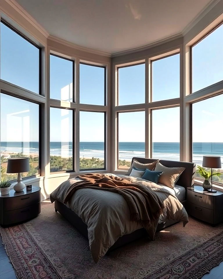 corner windows for panoramic views