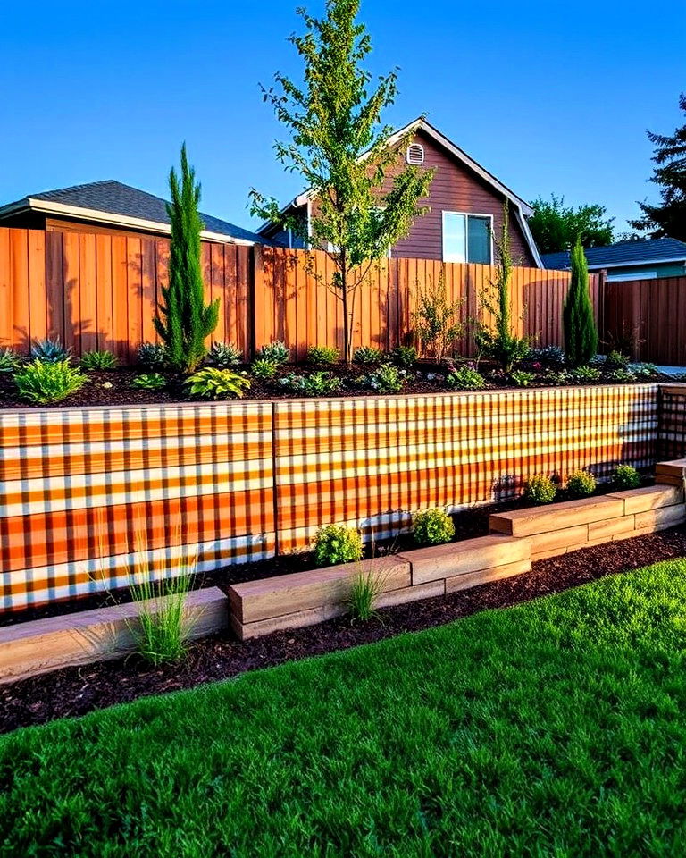 corrugated metal retaining wall for modern landscapes
