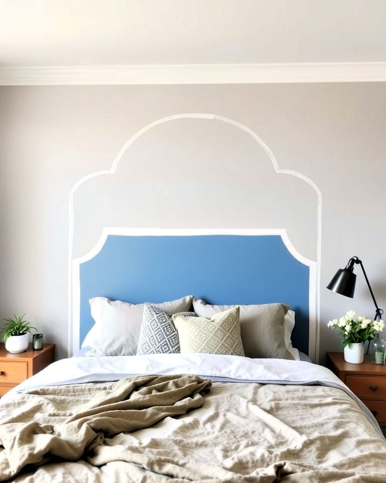 cost effective painted headboard