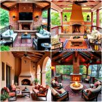 covered deck with fireplace ideas