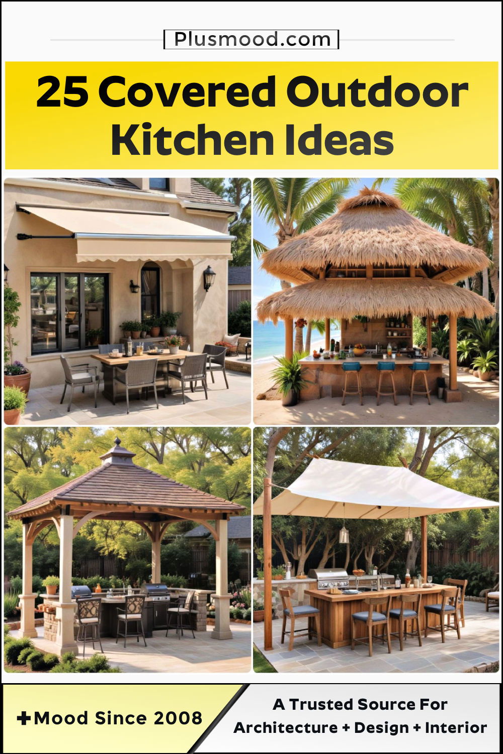 covered outdoor kitchen ideas and inspiration