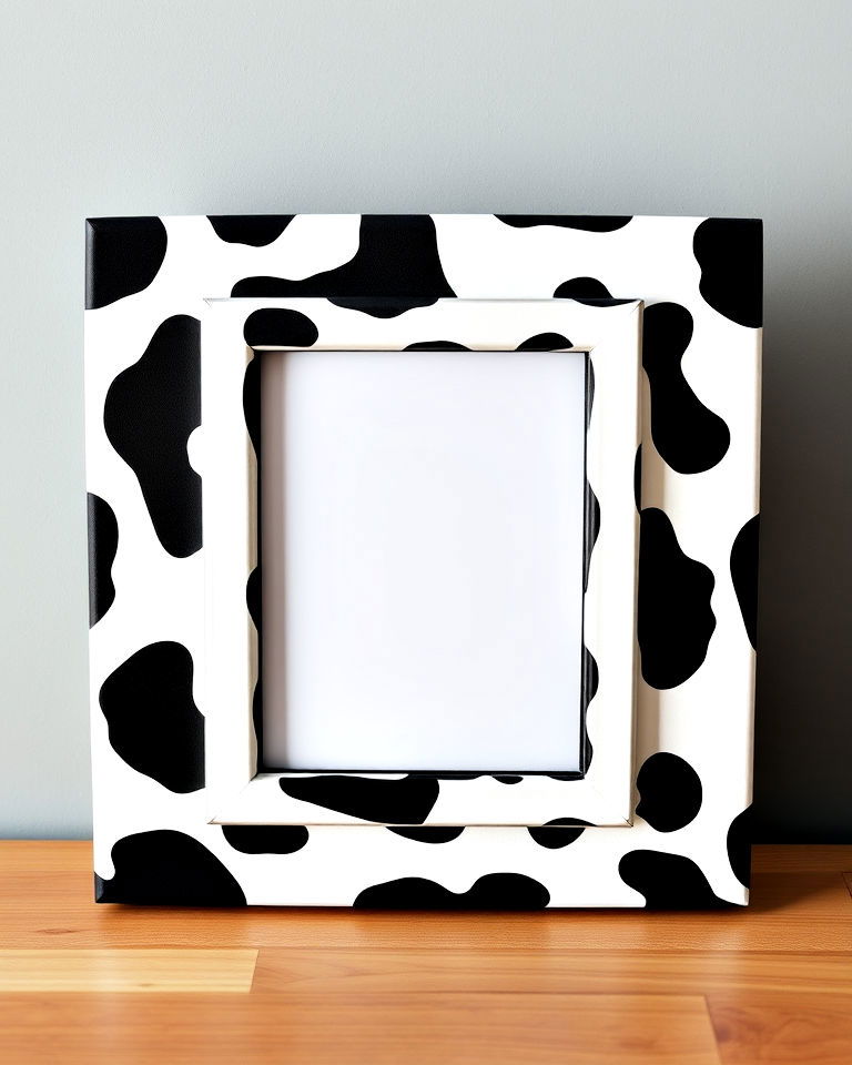 cow print picture frames