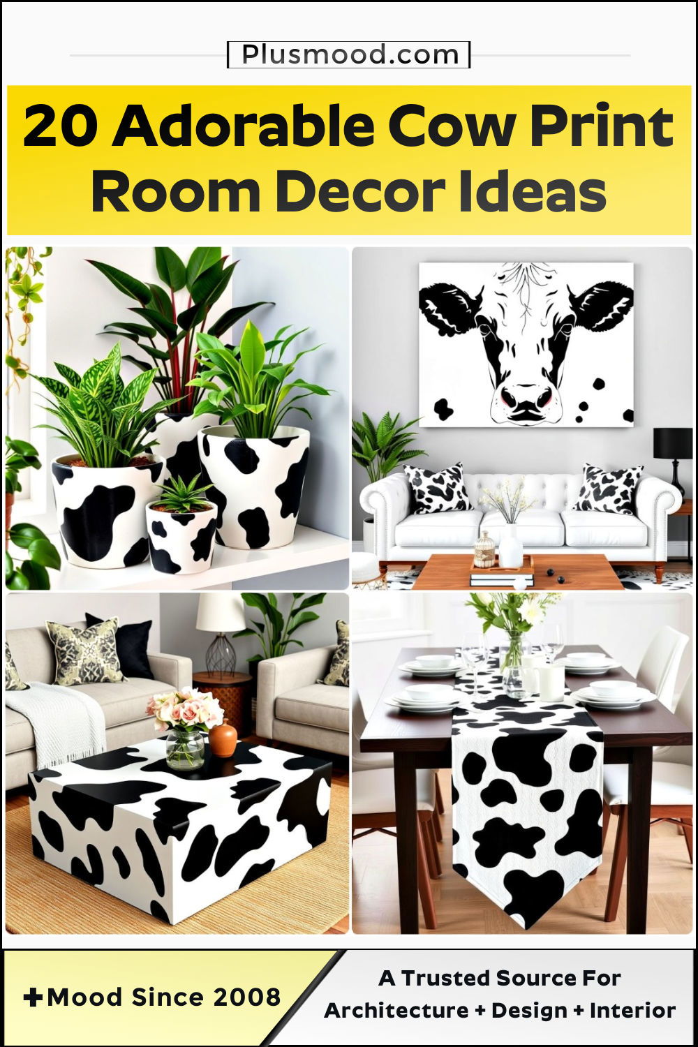 cow print room decor ideas and inspiration