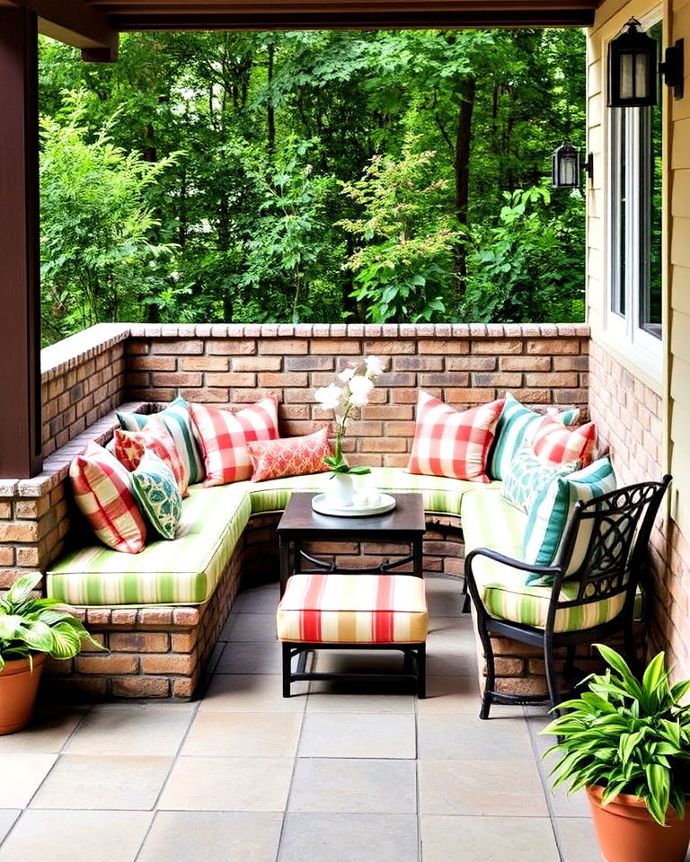 cozy corner with built in seating