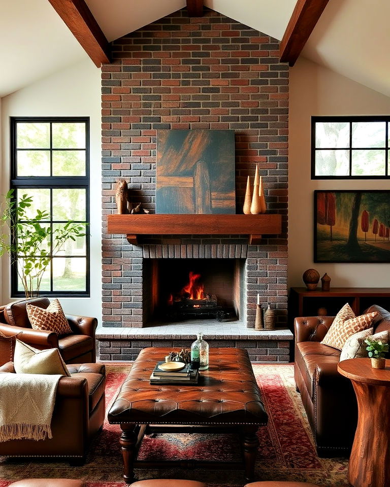 cozy dark brick for a cozy vibe