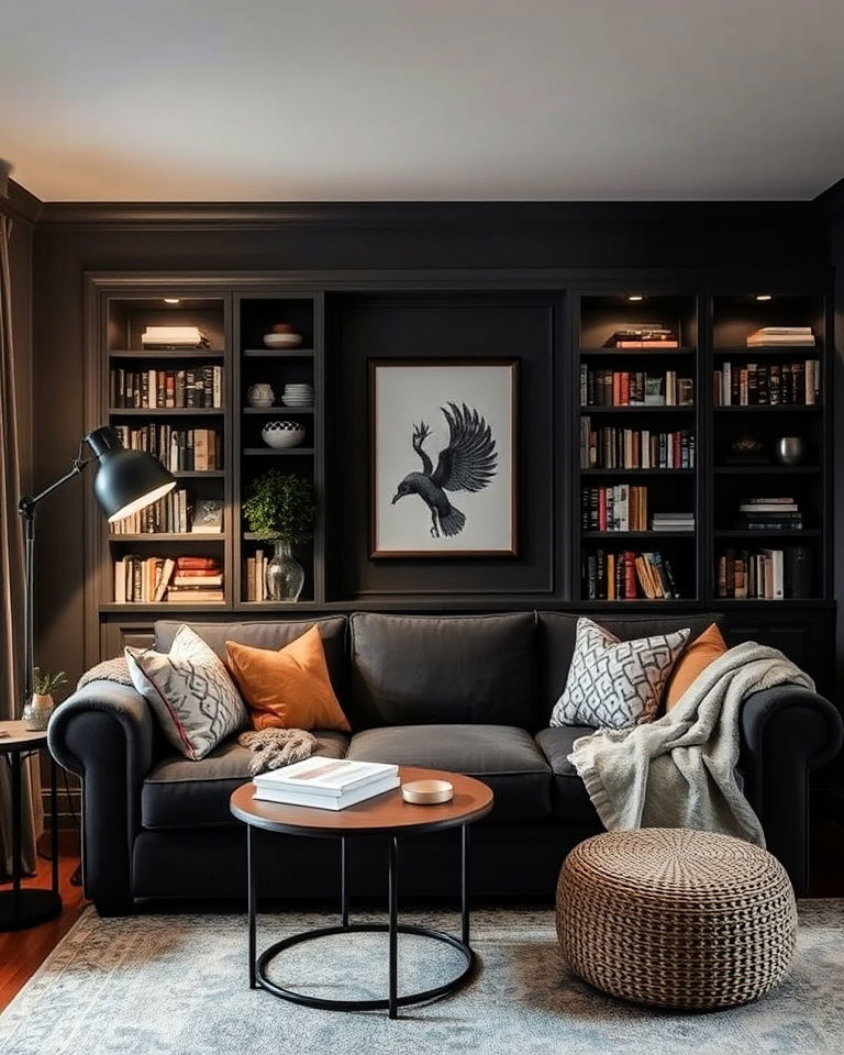 cozy reading nook living room