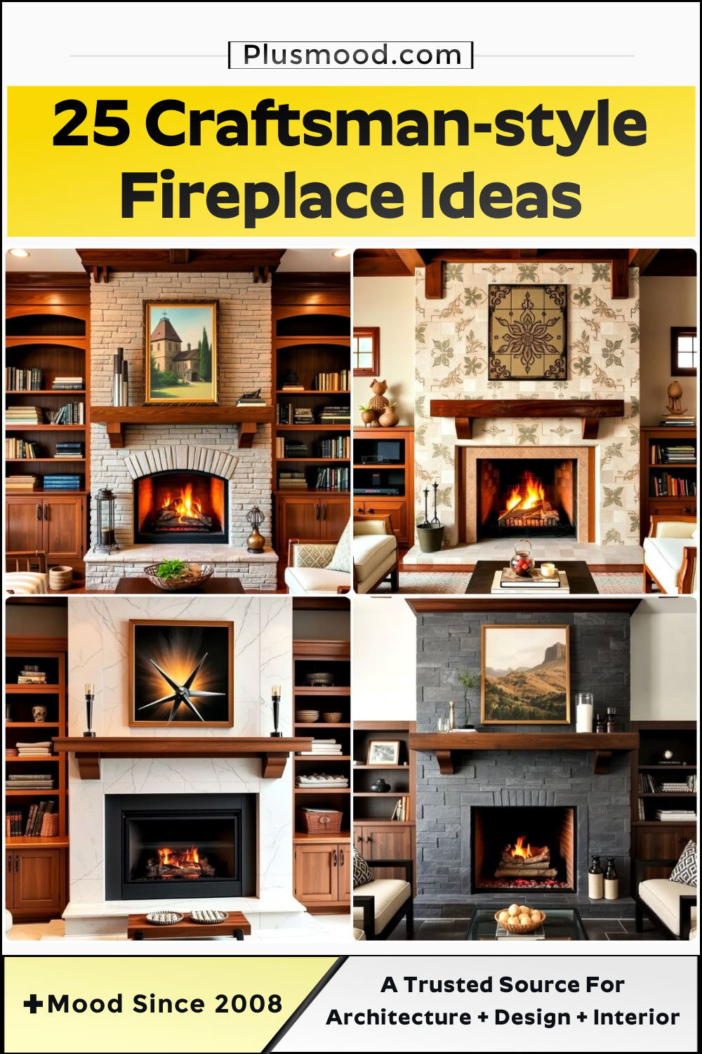 craftsman style fireplace ideas and inspiration