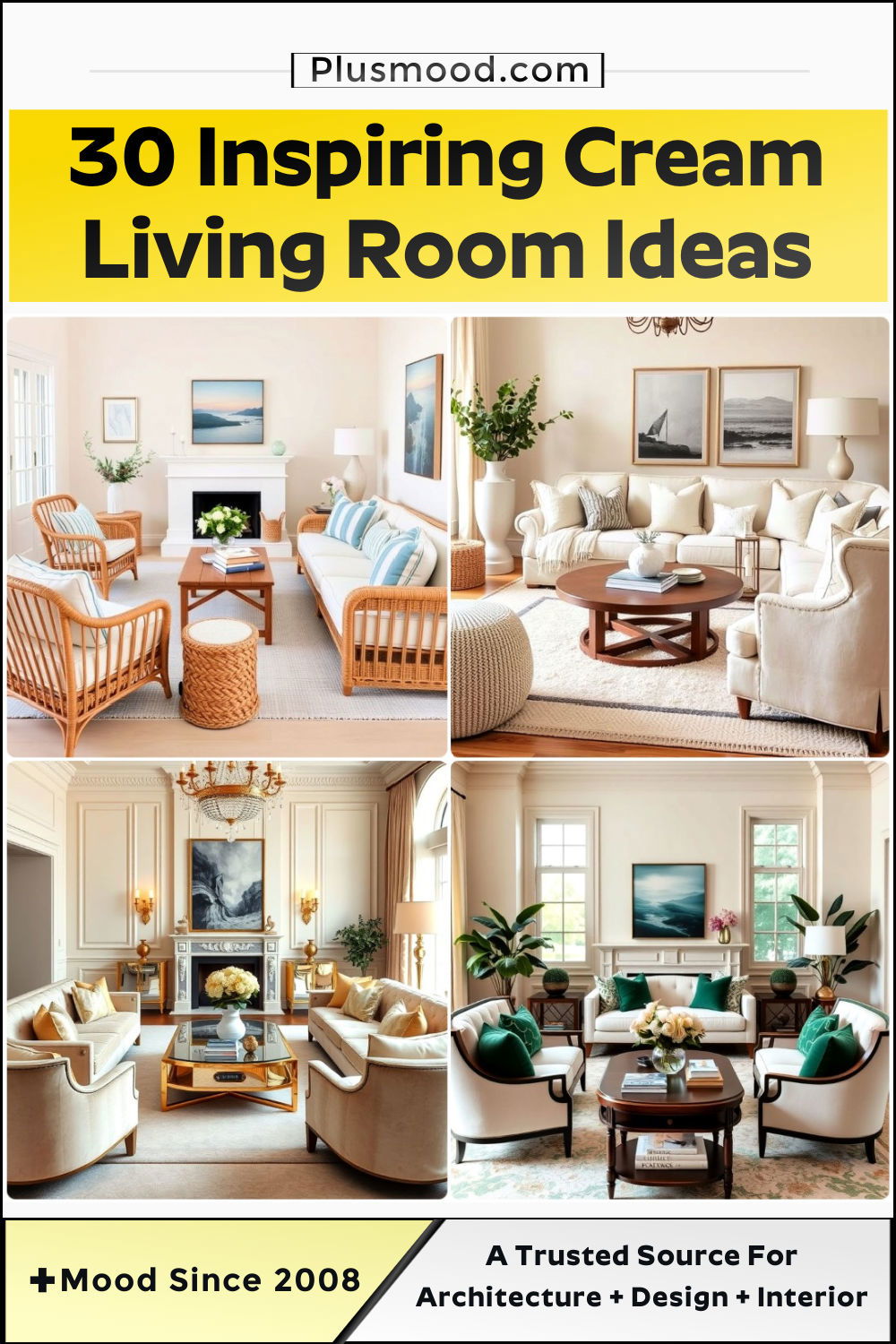 cream living room ideas and inspiration