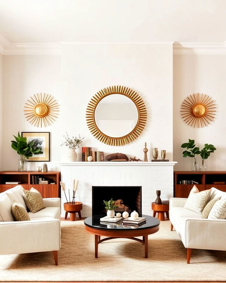create visual interest with mirrors