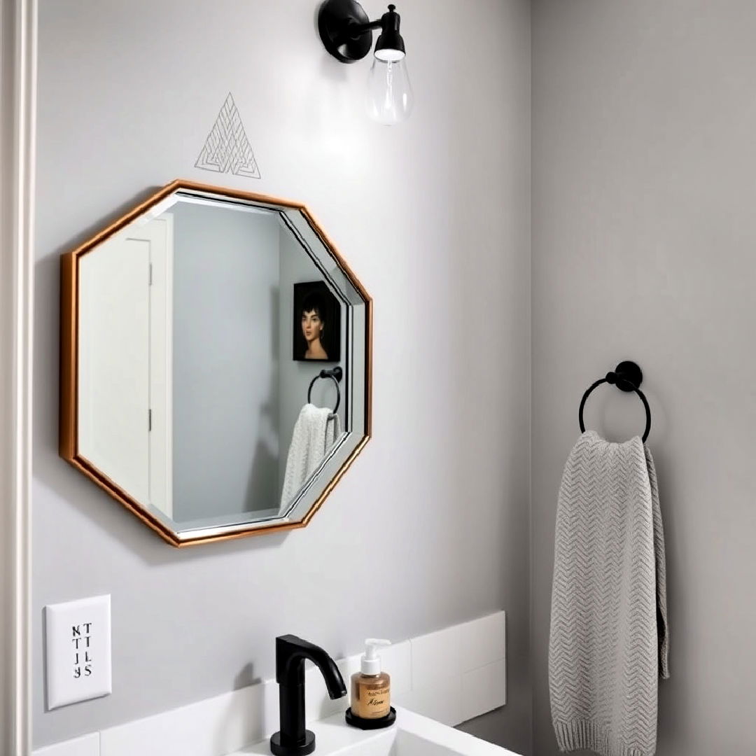creative bathroom mirror shape design