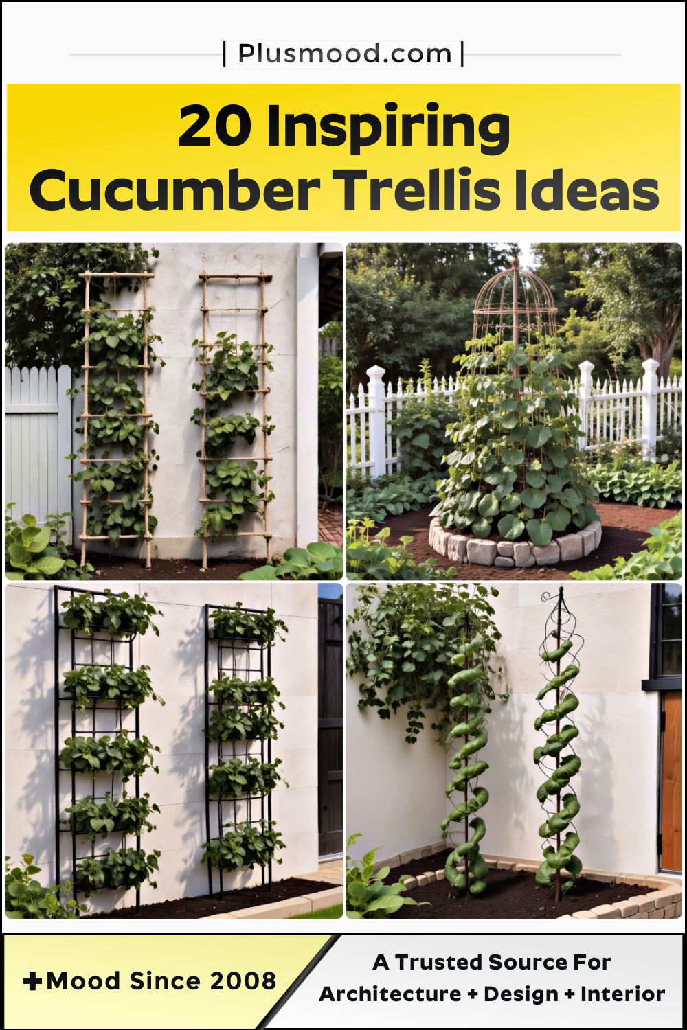 cucumber trellis ideas and inspiration