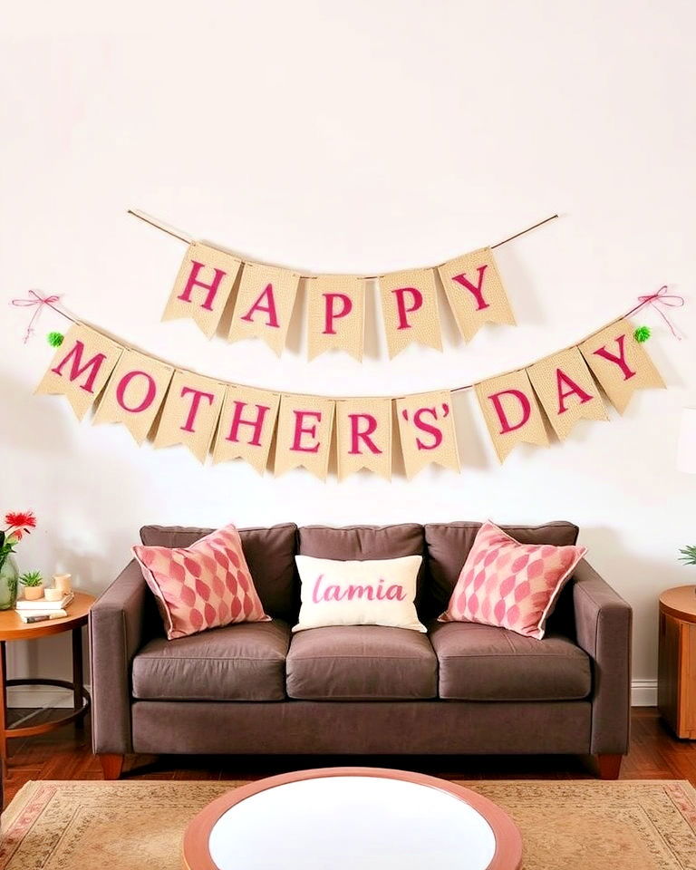 custom “happy mother’s day” banner