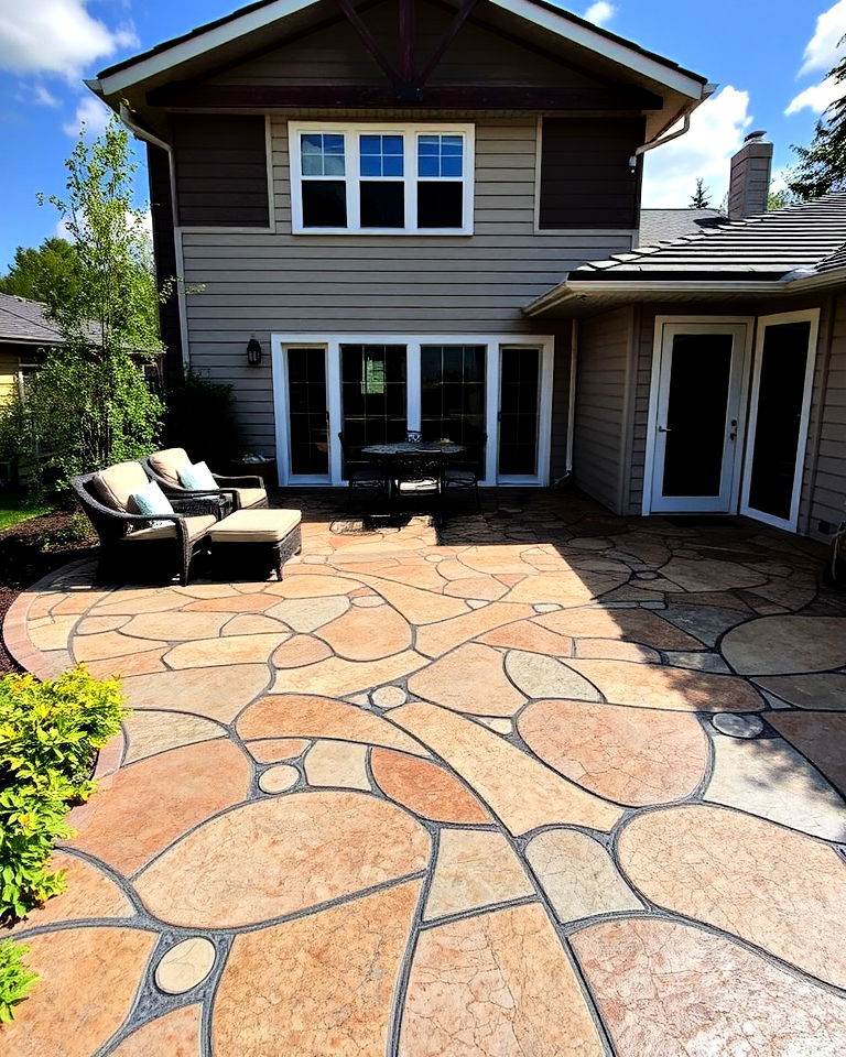 custom mosaic patterns patio