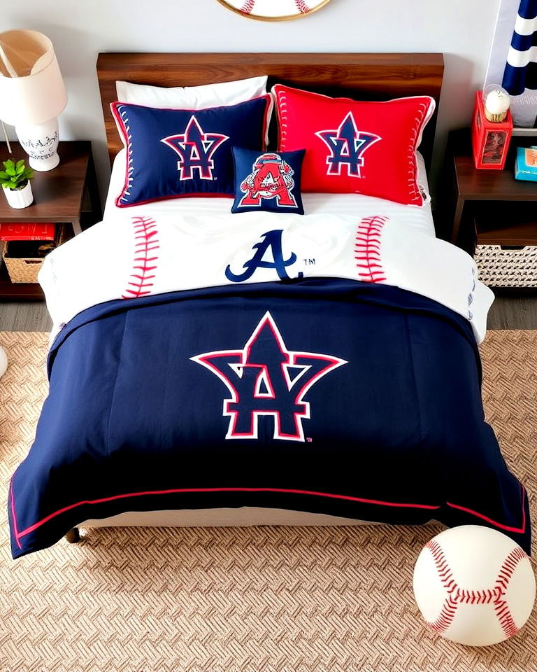 customized team bedding