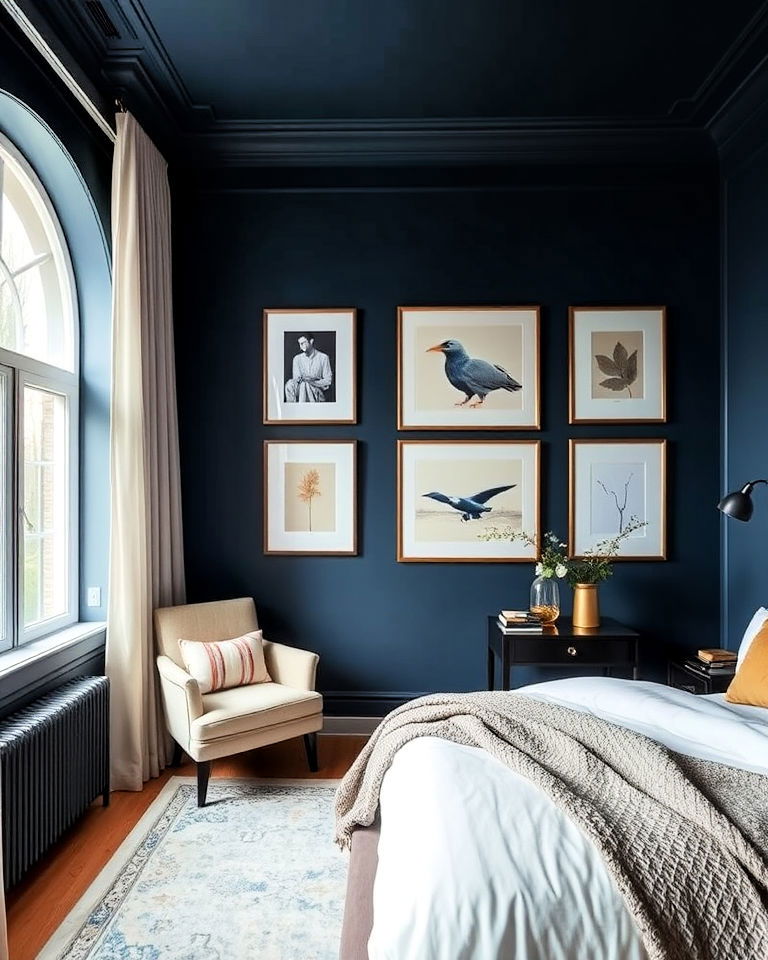 30 Dark Blue Bedroom Ideas To Refresh Your Home