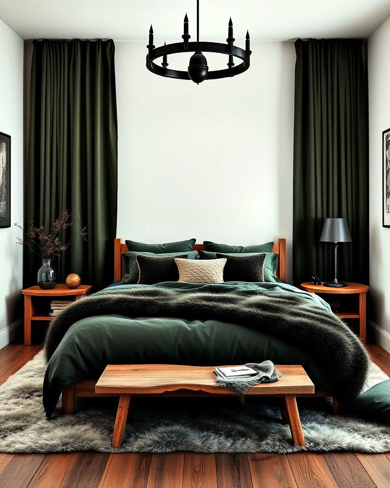 dark earthy tones bedroom