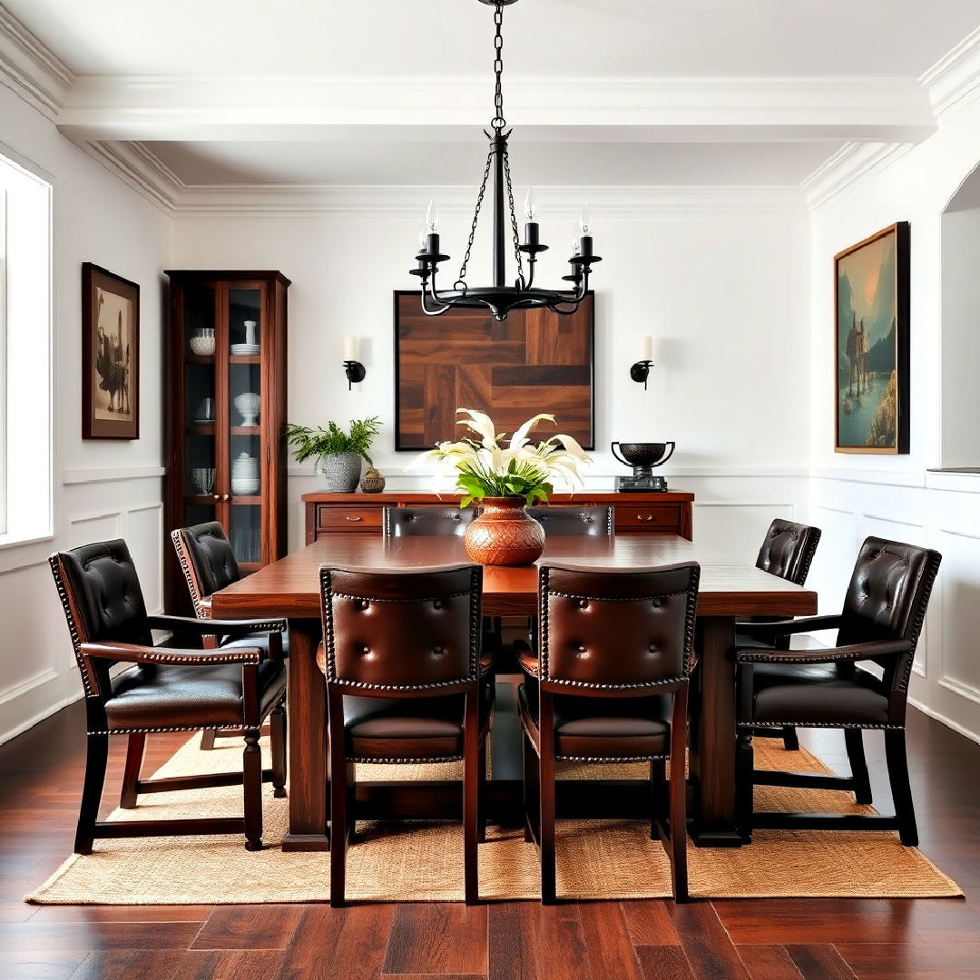 dark wood dining room furniture