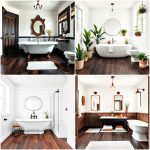 dark wood floor bathroom ideas