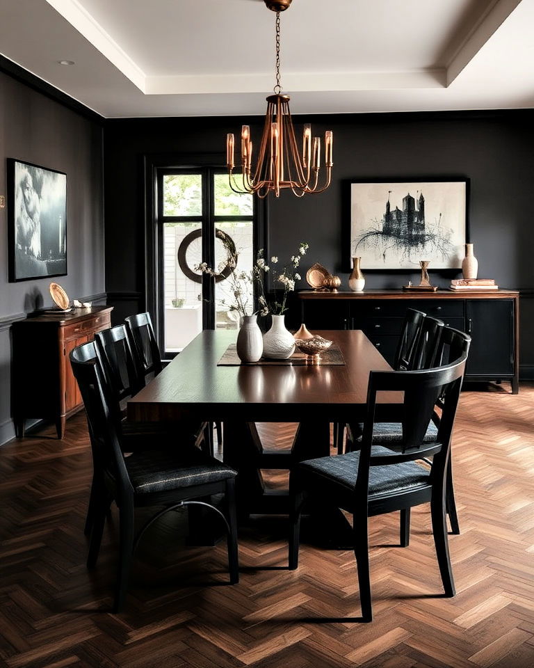 dark wood furniture