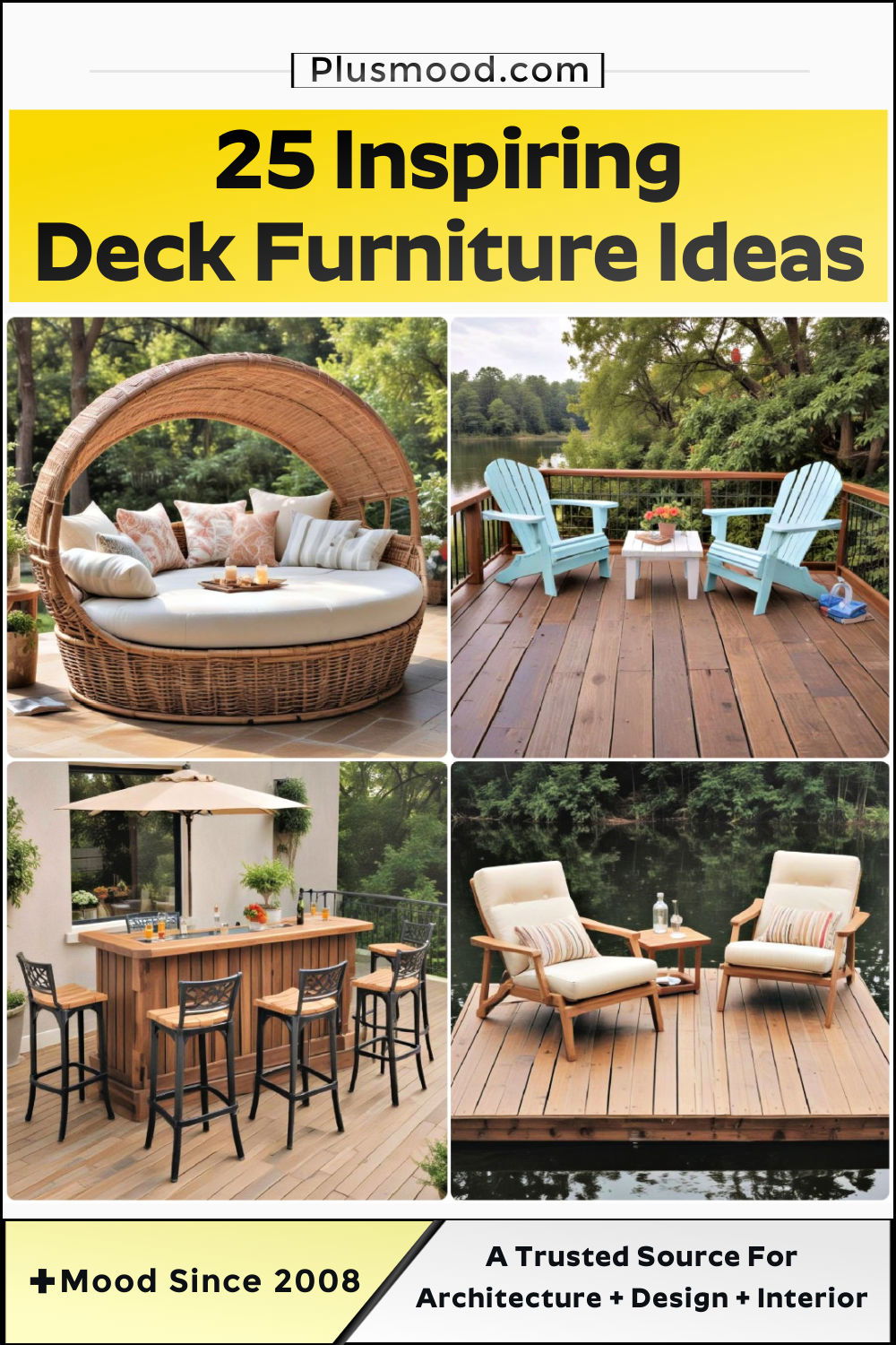 deck furniture ideas and inspiration