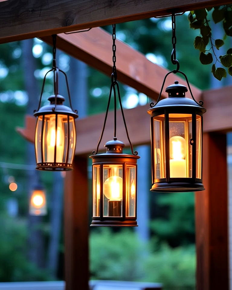 deck hanging lanterns for charm