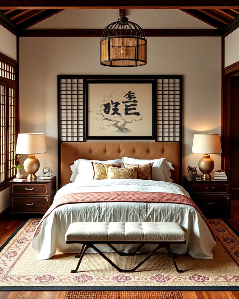 decor your asian bedroom with feng shui elements