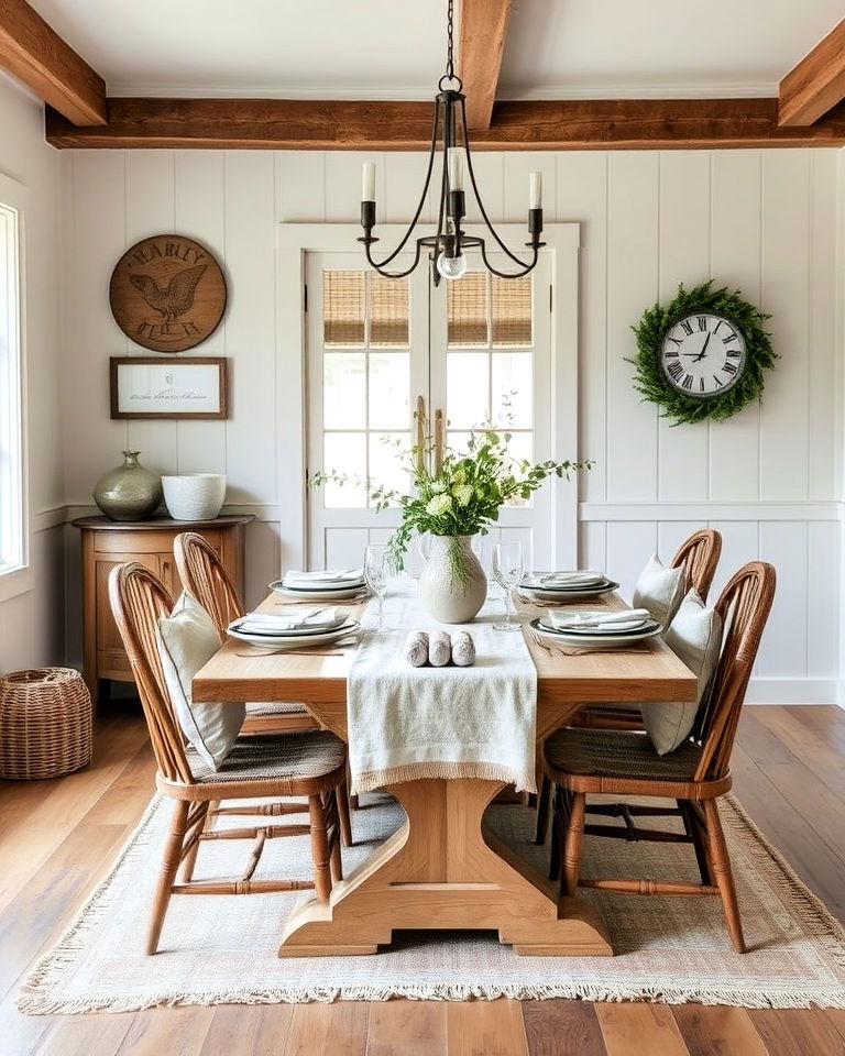 decorate with soft textiles cottage dining room