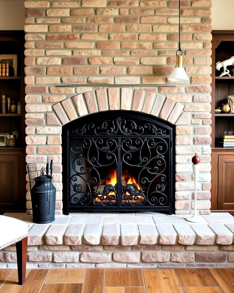 decorative cast iron fireback