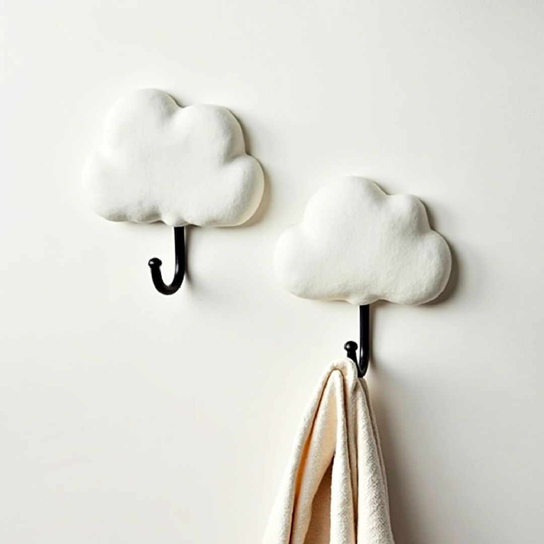 decorative cloud shaped wall hooks