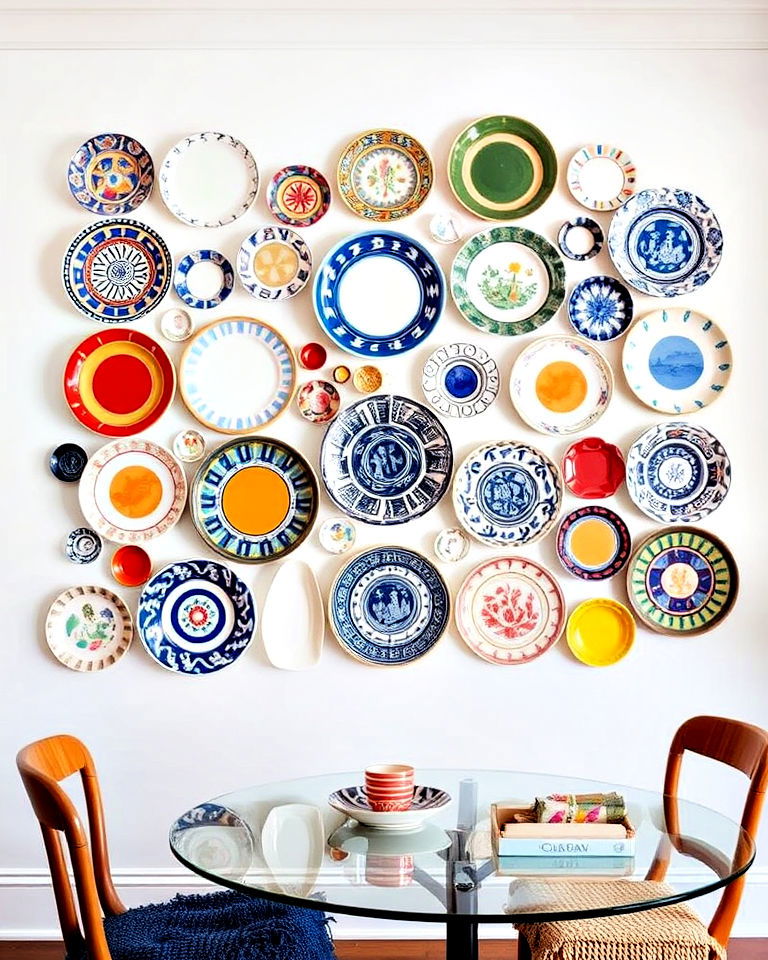 decorative plates as wall art