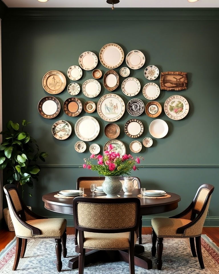 decorative plates as wall art