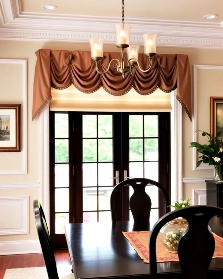 decorative valances for the dining room windows