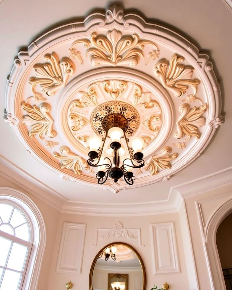 decorative victorian bathroom ceiling medallions