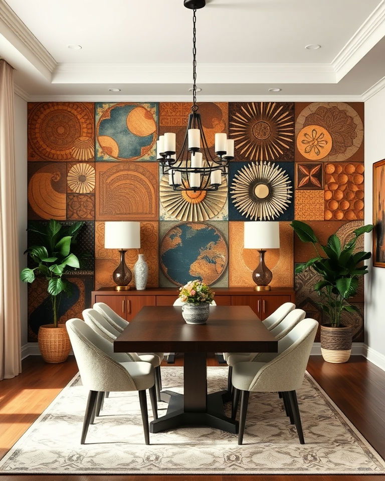 decorative wall panels dining room