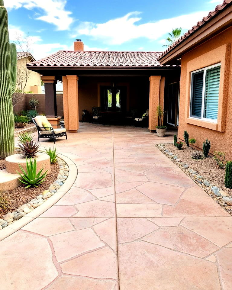desert oasis design patio