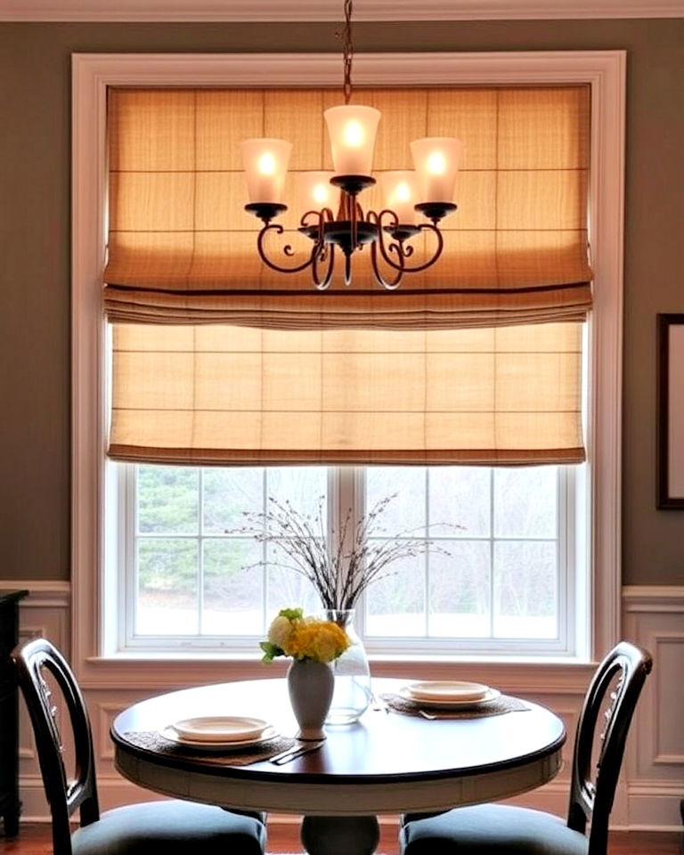dining room roman shades