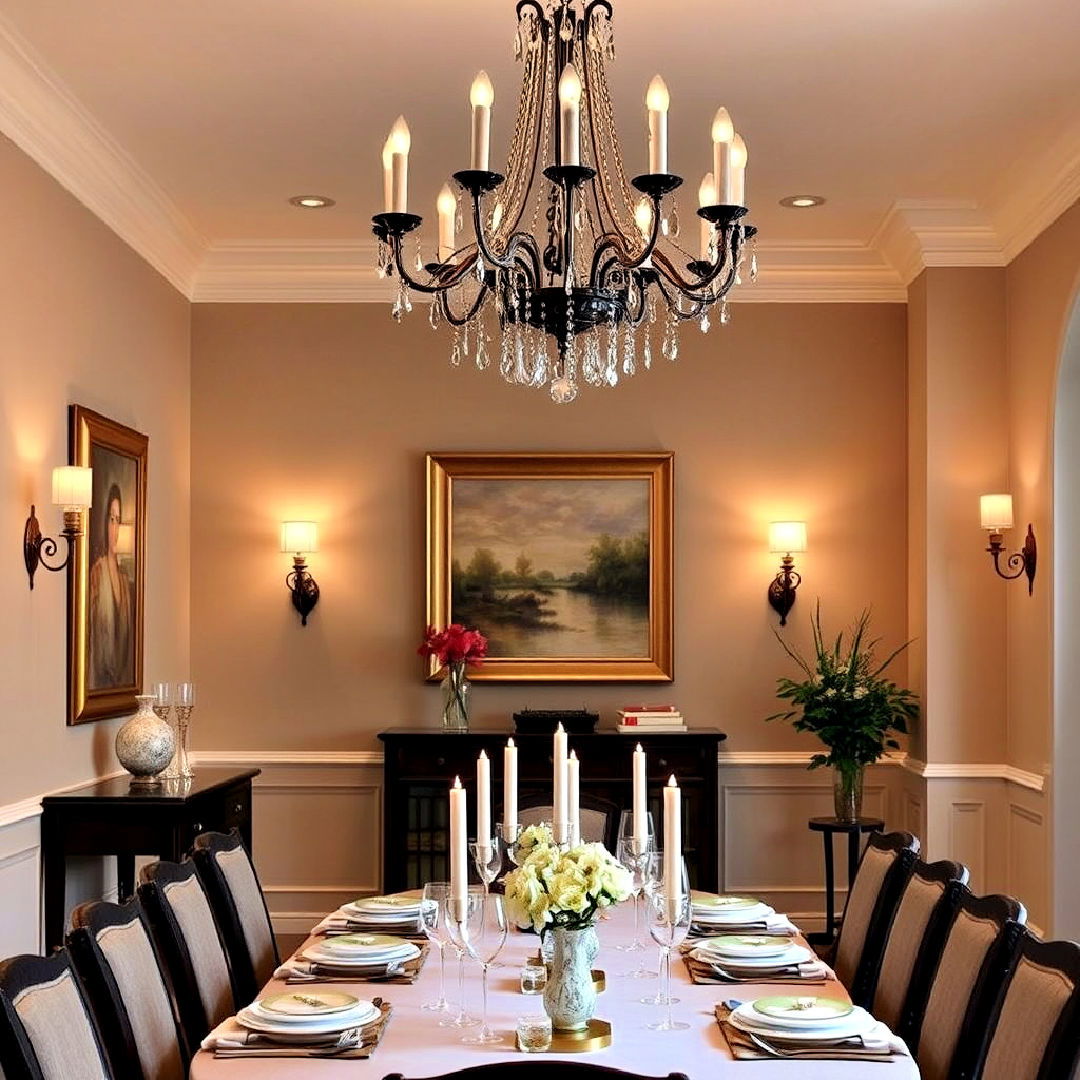 dining room sconces for subtle lighting