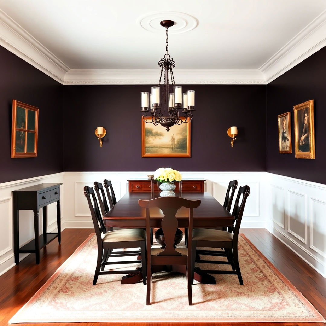 dining room wainscoting for a historic touch