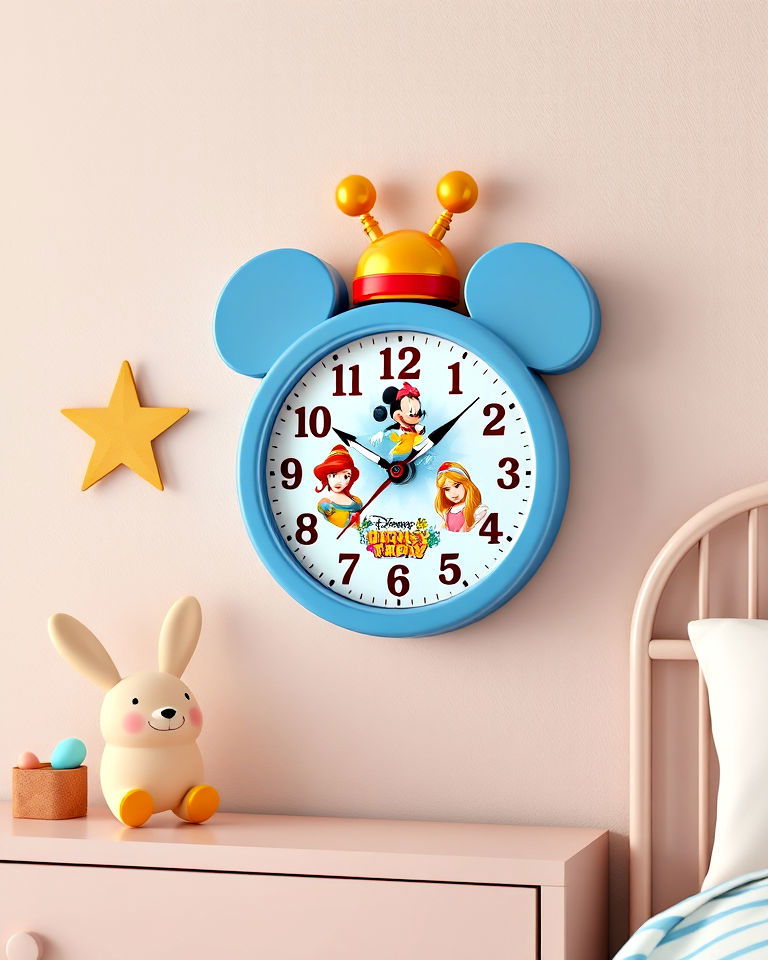 disney character clock