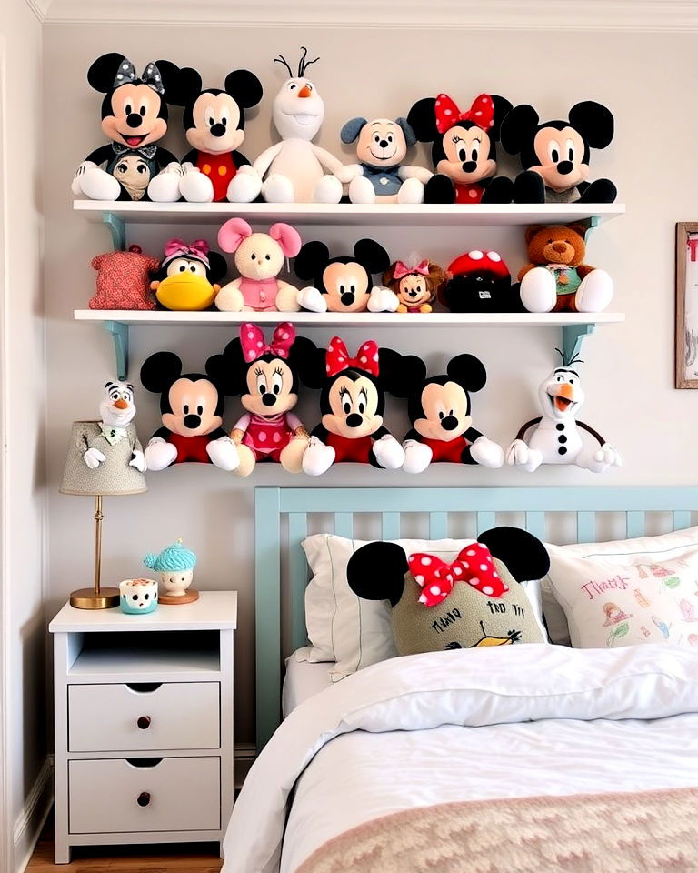 disney plush toys display