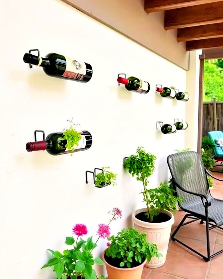 diy wine bottle planters