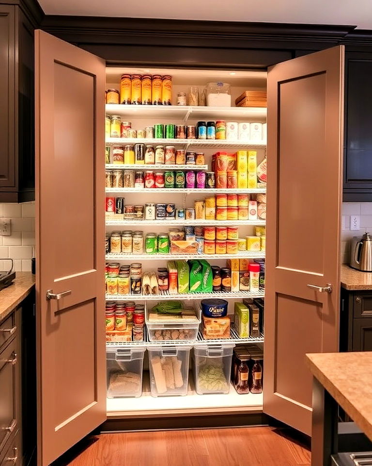 double door pantry closet