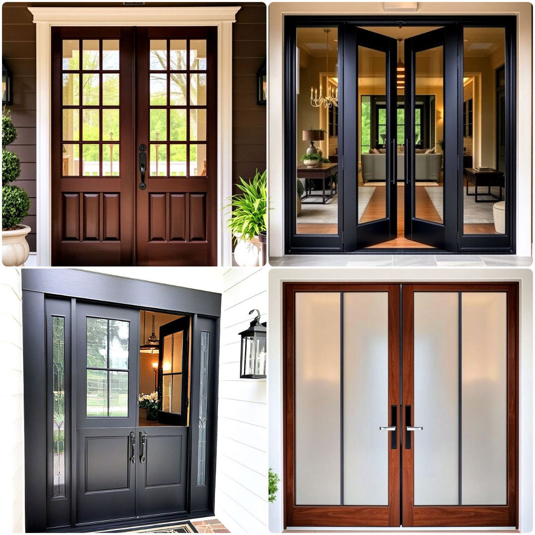 15 Double Front Door Ideas for A Stylish First Impression