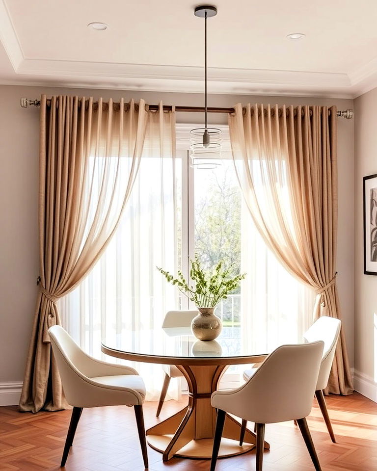 double rod curtains