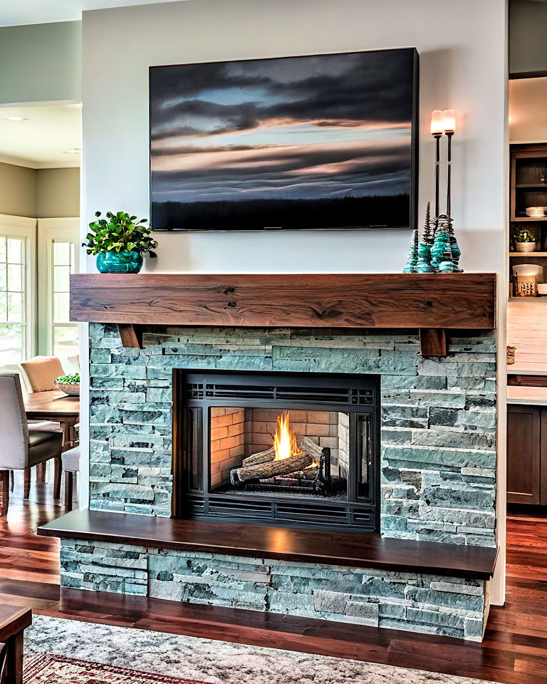 double sided craftsman fireplace