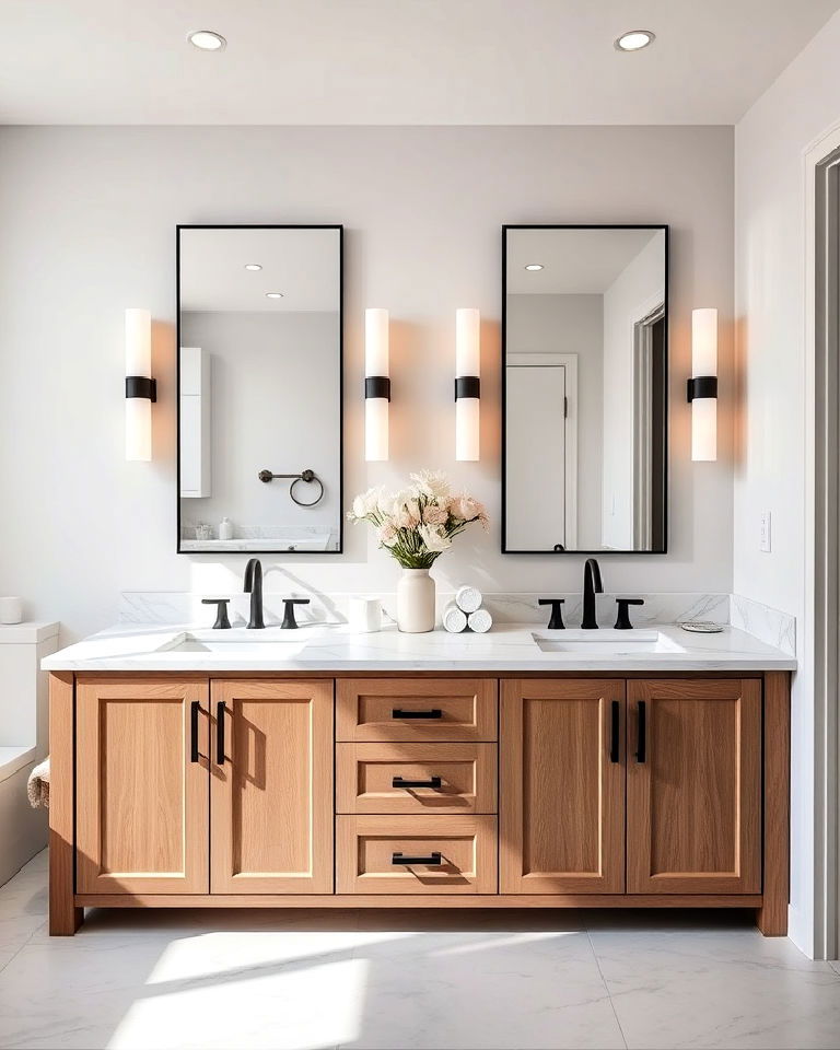 double vanity aesthetic bathroom