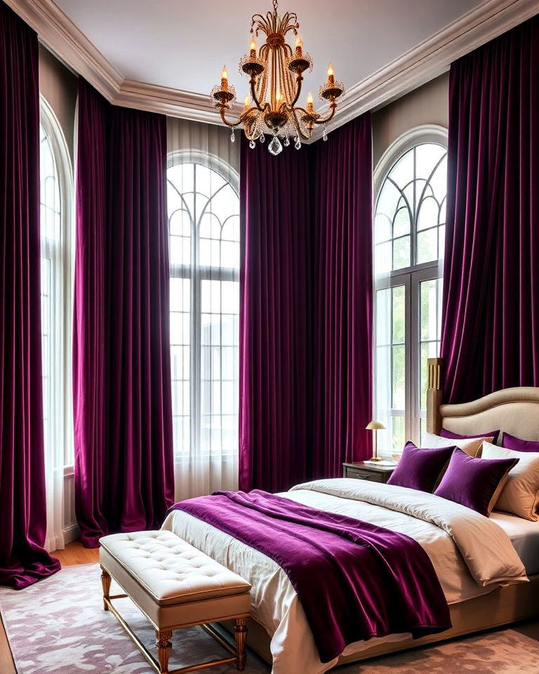 dramatic drapery for a luxe feel
