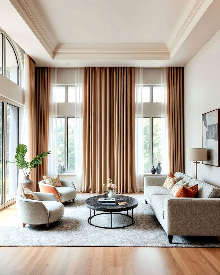 drapes for long living room